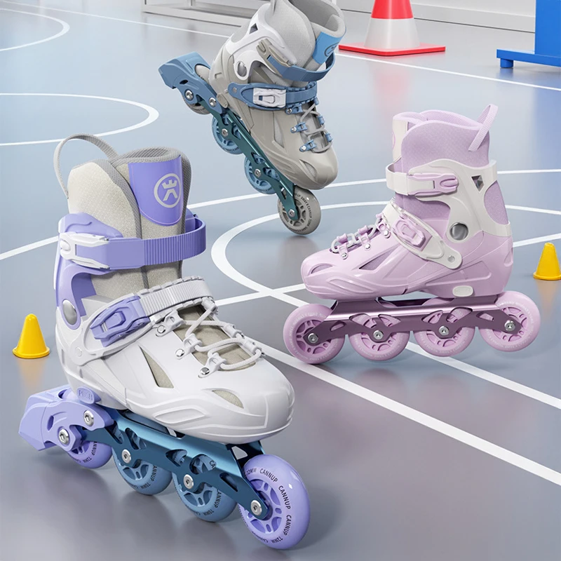 قابل للتعديل الاطفال مضمنة تزلج تضيء عجلات المبتدئين شفرات دوارة لصبي فتاة صف واحد حرة أحذية التزلج الترفيهية