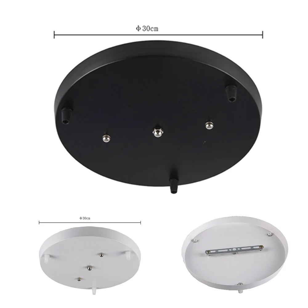 Three Lamps lamp Base pendant lights fittings High-grade Lighting Accessories black white Round rectangle lighting Accessory