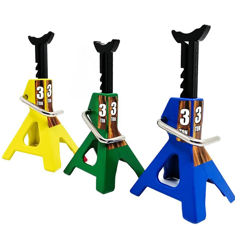 Miniature toys 6 Ton Simulation Jack Stands Lift Pair Rack Model for Remote Toy Car Truck Tire Change