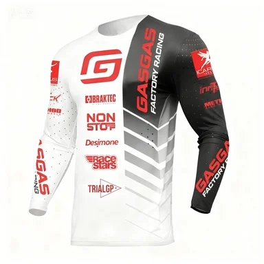

"2025 Men's and Women's Motorcycle Loose Riding Long Sleeves Summer Bestsellers Breathable Quick-drying Printed Long Sleeves.