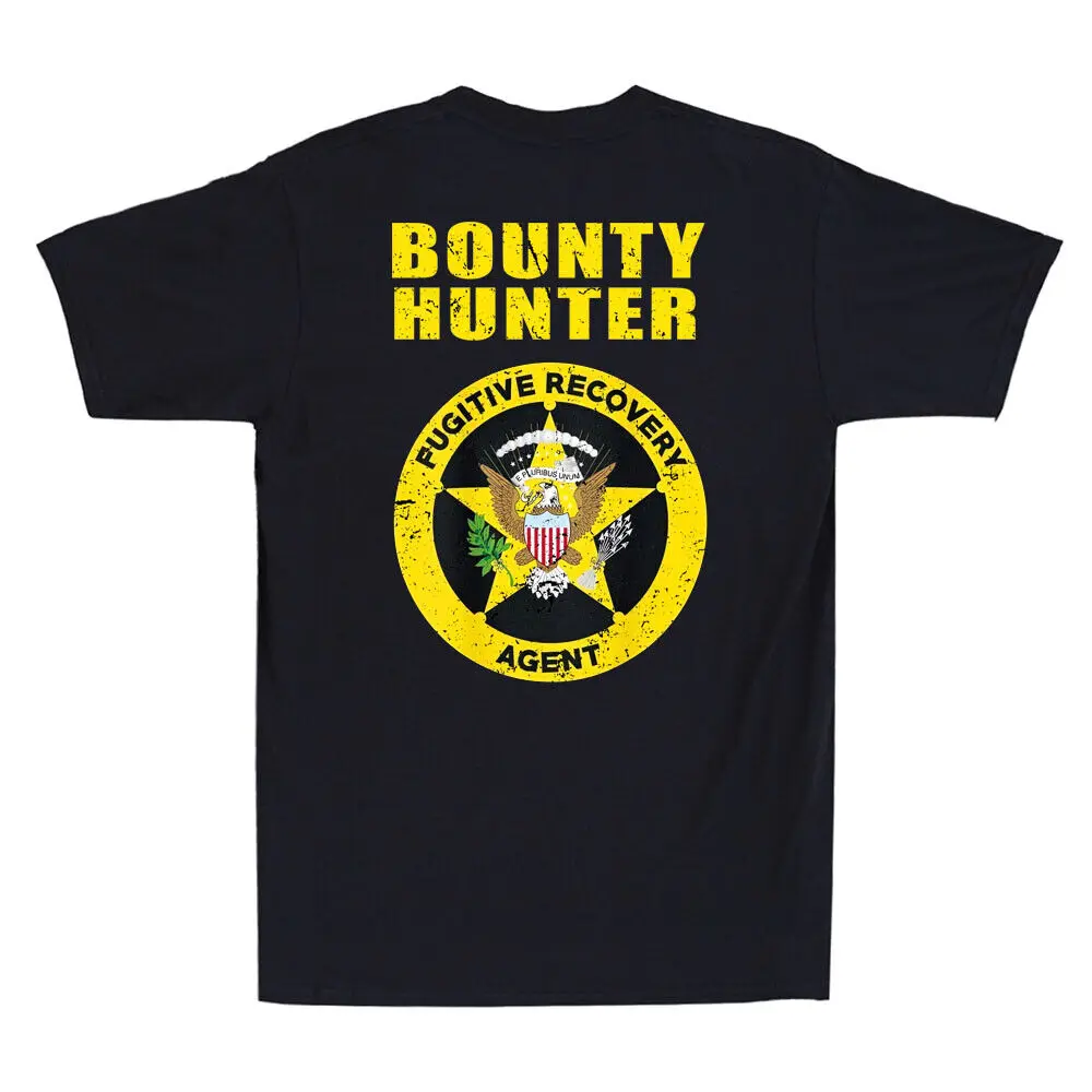 Bounty Hunter Fugitive Recovery Agent Bail Bondsman Duty (On Back) Retro  Anime Graphic T-shirts for Men Clothing Women