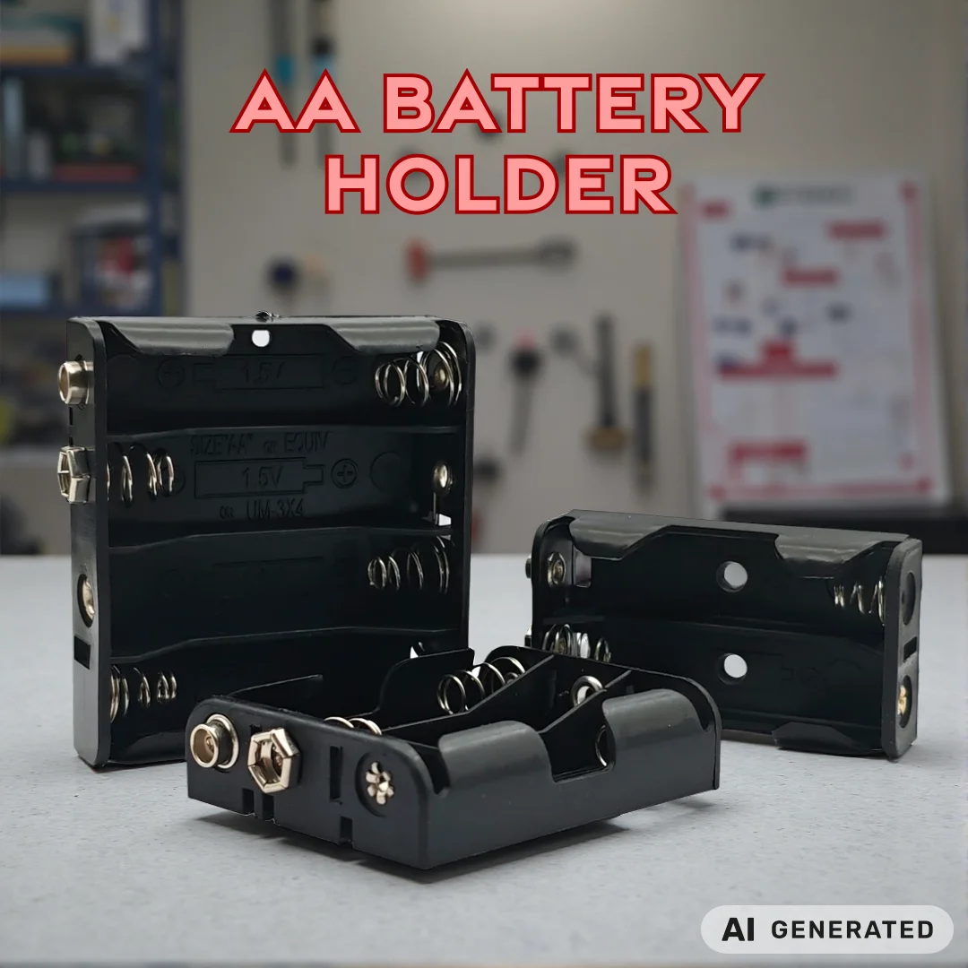 2S 3S 4S AA Battery Holder 3V 4.5V 6V AA Storage Box Case with 9V Positive& Negative Buckle Terminal Battery Box