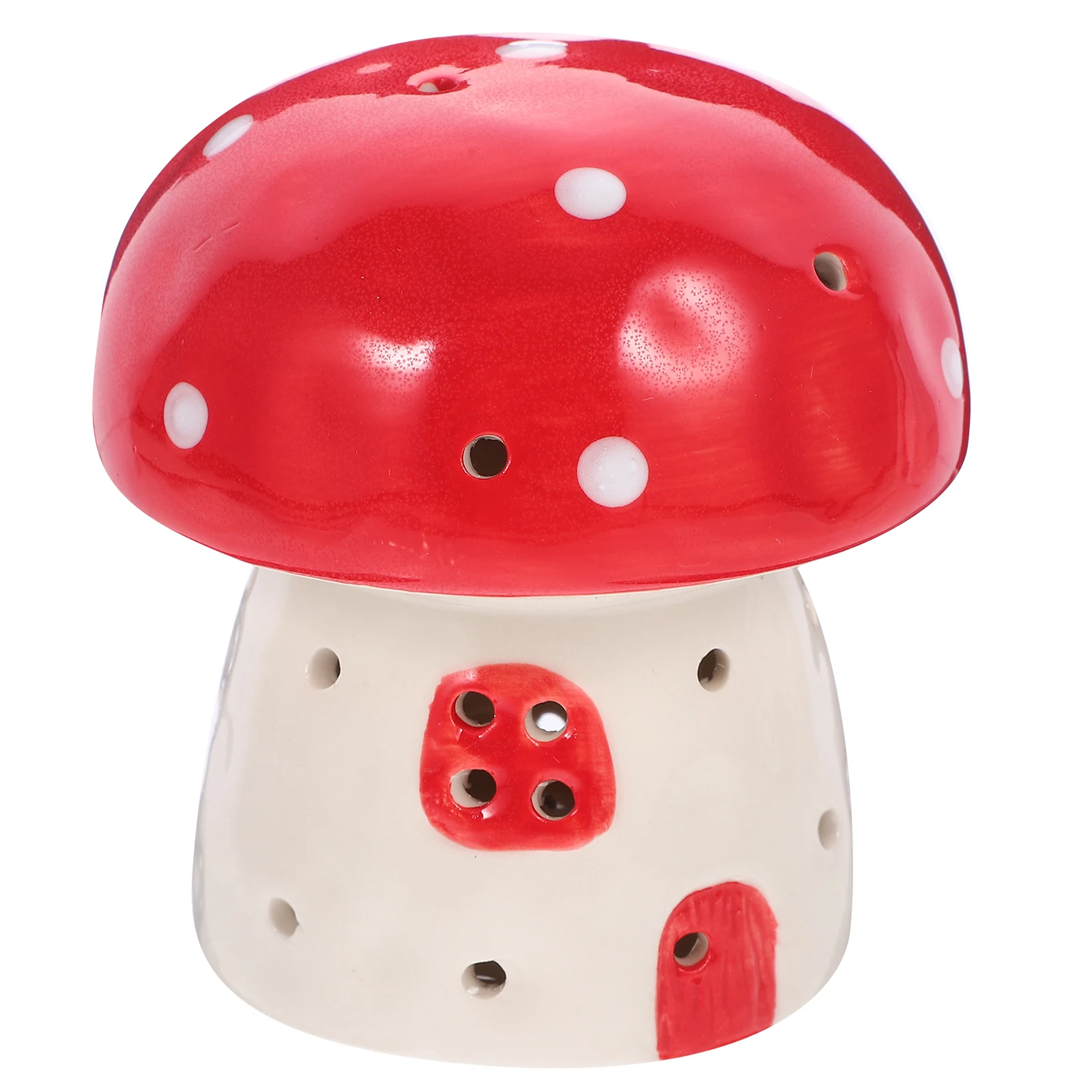 

Small Ceramic Mushroom Night Light Bedside Table Lamp Rechargeable Warm Bedroom Desk Lamp Decorative Dormitory Table Light