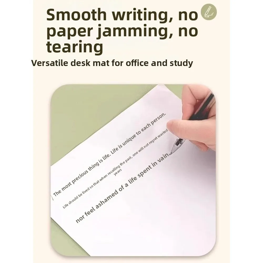 Mouse Blotter Pad Waterproof Desk Mat Non-Slip Oil-proof Desk Blotter Pad Solid Color Dopamine Large Table Mat Learning