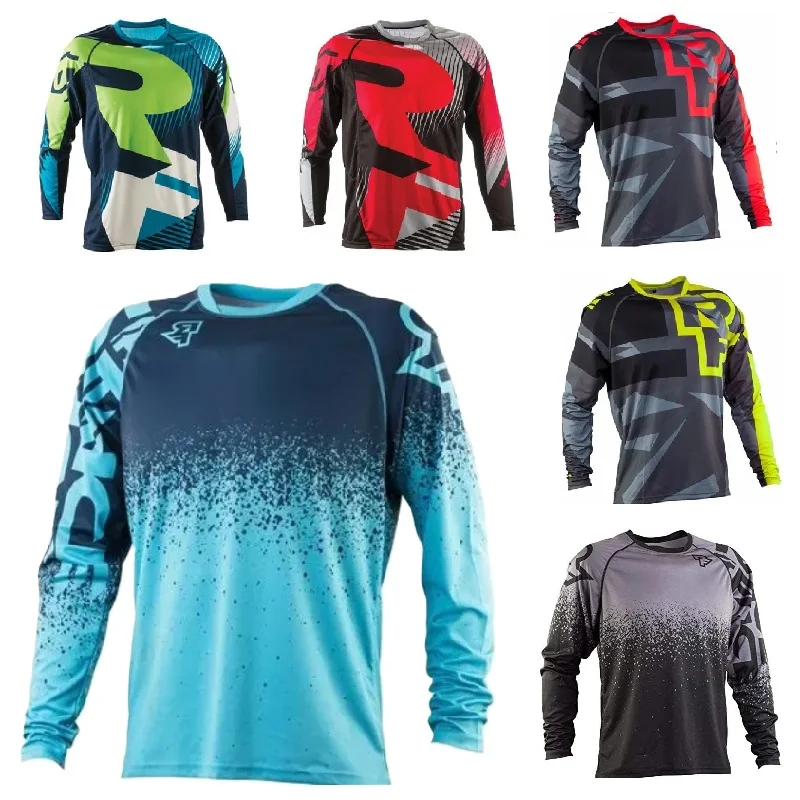 Best Selling Summer Motocross Shirt Men Breathable Mountain Bike Mtb Long Sleeve Racing Professional Quick-Drying Cycling Jersey