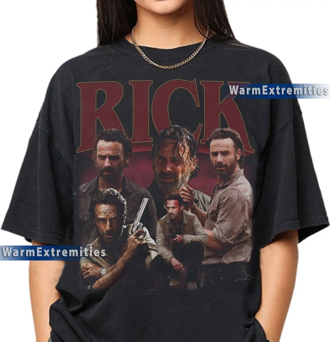 Limited Rick Grimes Vintage T-Shirt Gift For Women and Man Unisex T-Shirt