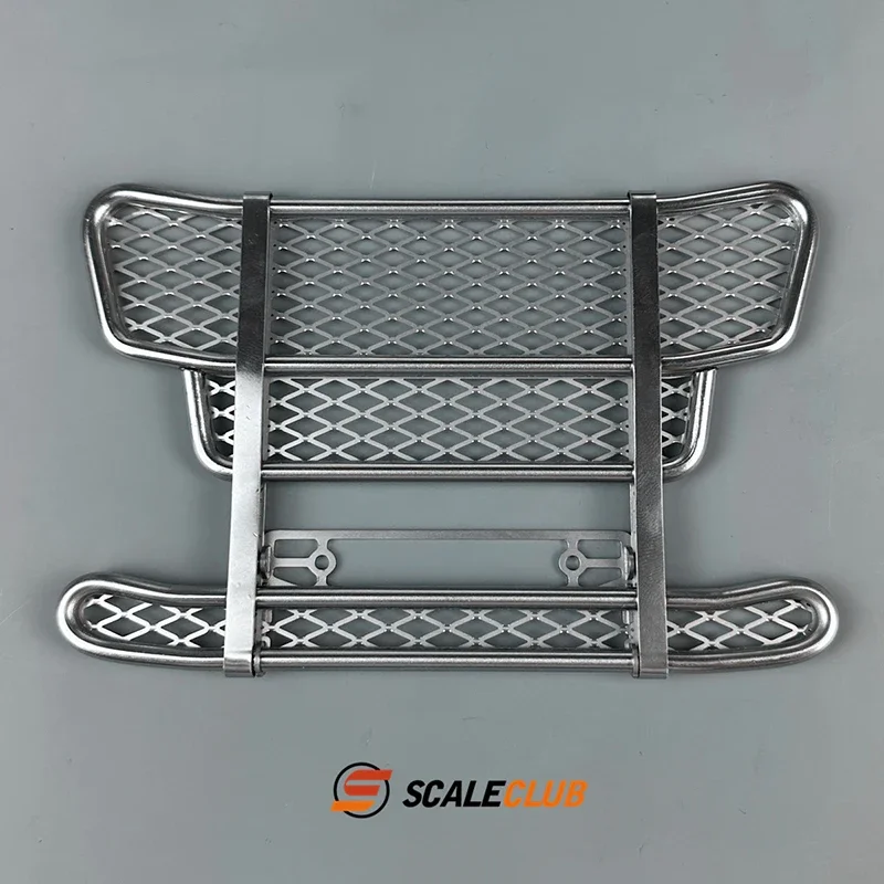 RC Truck Metal Simulation Front Bumper Protection for 1/14 Tamiya Scaleclub SCANIA 770S 6X4 56368 56371 Car Upgrade Accessories