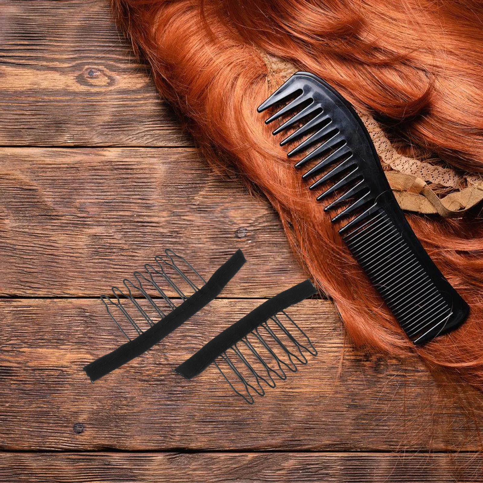 

50pcs Steel Teeth Combs Stainless Steel 7 teeth Clips Accessories Tools Hairpiece Secure Easy Use Durable Smooth