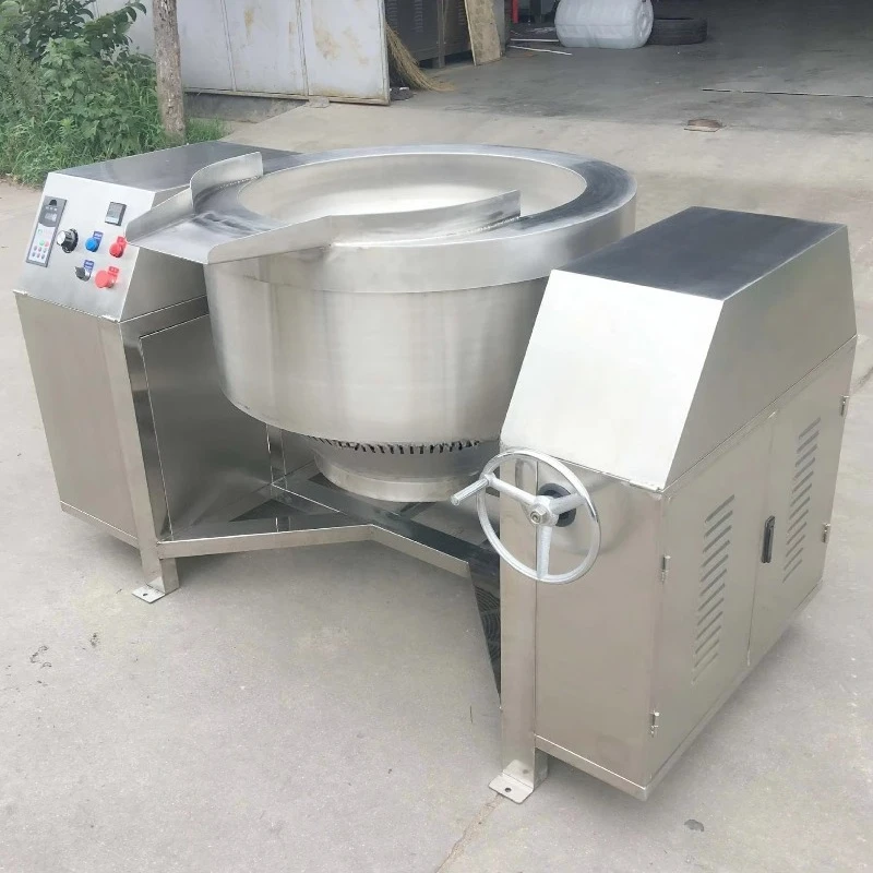 Stainless Steel Electric Boiling Pan Sirop Steam Cooking Kettle Mixer Tilting Jacketed Pot Food Shop Food Industries Customized