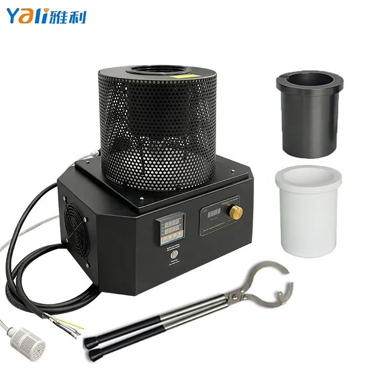 

Gold Melting Furnaces 5-6KG Temperature Control Induction Melting Machine for Silver Copper Aluminium Smelting Mini Smelter
