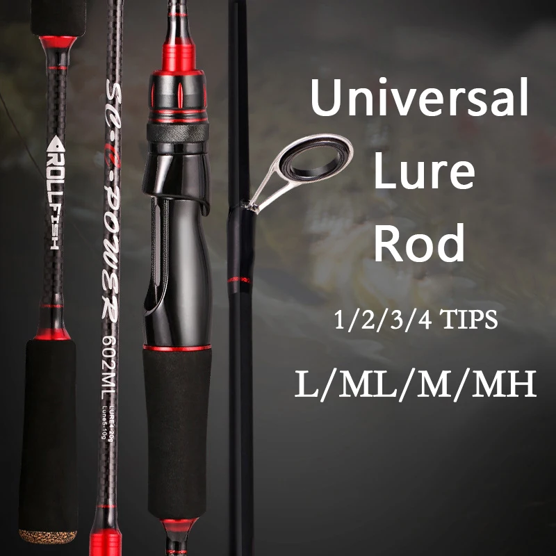 Ourbest פיתוי חכת דיג 1.68/1.8/2.1/2.4m 30t פחמן ליהוק ספינינג מוט 1/2/3 טיפים פיתיון 6-30g L/M/MH כוח Baitcasting מוט