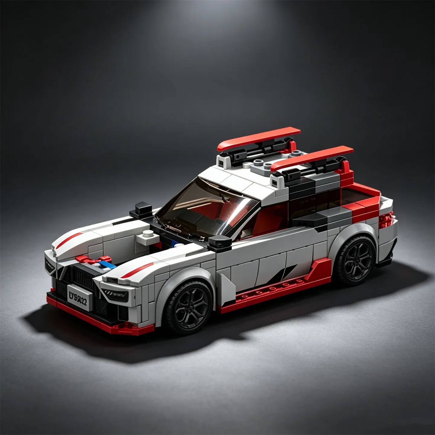 MOC City Series RS6 Ski Edition Towing Set with Caravan & Tow Vehicle – Building Block Toy Model Kit