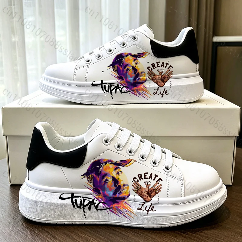 

Tupac Adult Man Woman Lightweight Comfortable High Quality 2Pac Cool Pattern Wear-resistant Solid Color Casual Sneakers Gift