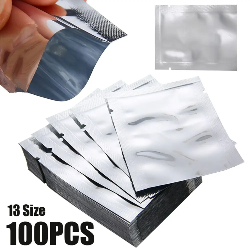 

Flat Heat Seal Home Aluminum Foil Vacuum Bags Kitchen Tool Food Sealer Storage Pouches