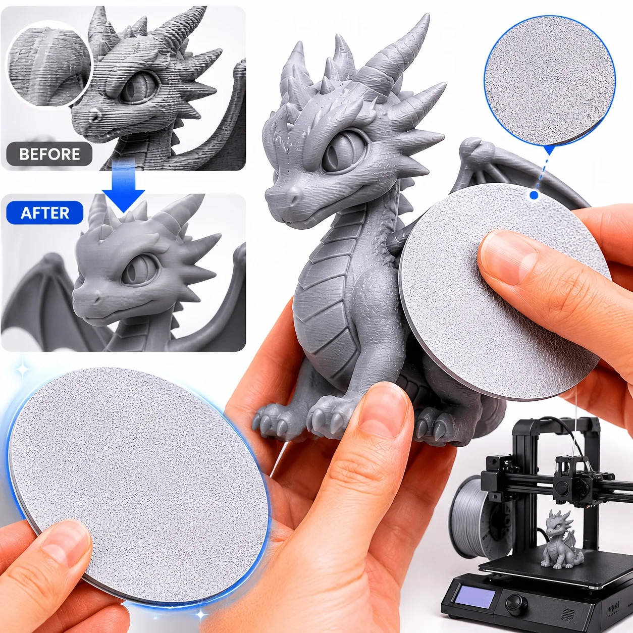 3D Print Isopropyl Alcohol - 3Dプリント樹脂研磨ディスク モデル仕上げ用 フィギュアの継ぎ目清掃 塗装前表面準備 エポキシ樹脂ジュエリー用