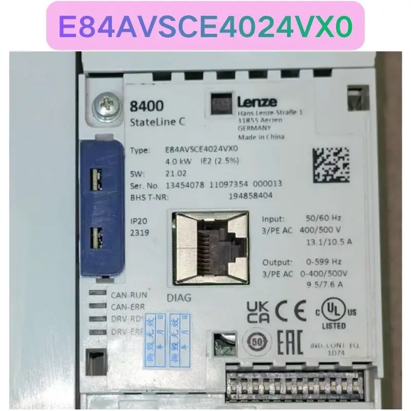 

Б/у инвертор E84AVSCE4024VX0, функциональный тест пройден, быстрая доставка.