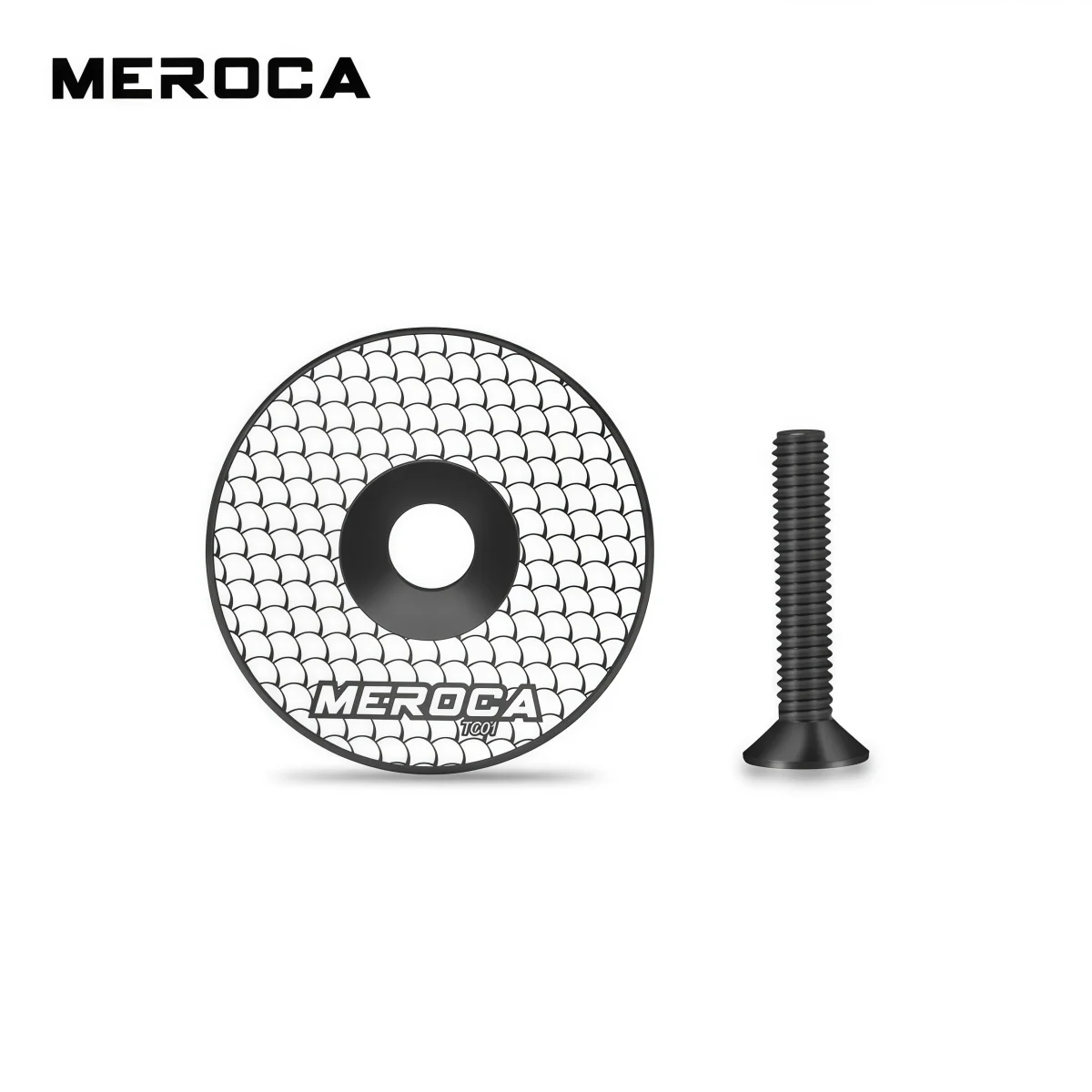 MEROCA 7075 CNC Aluminum Bicycle Headset Top Cap For MTB & Road Bike– Universal Fit 1-1/8" Threadless