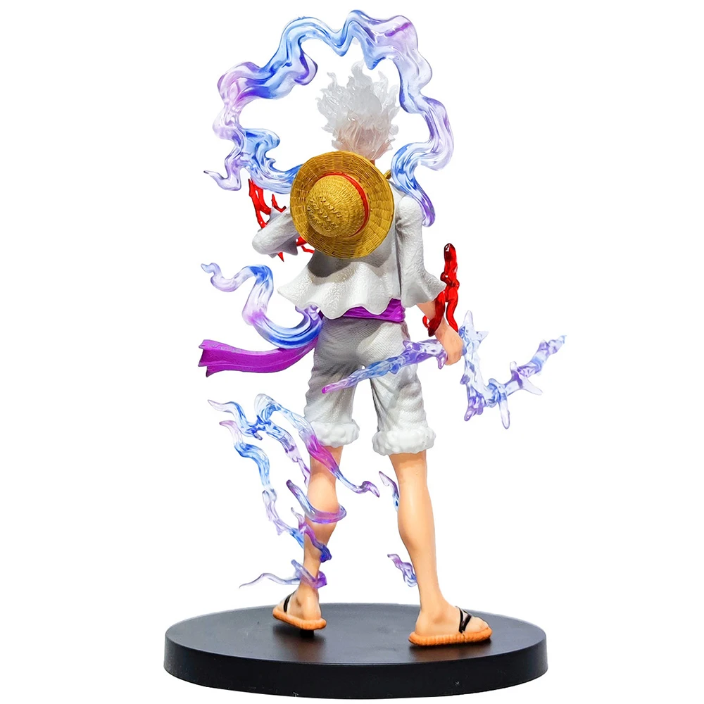 21CM Anime One Piece Luffy GEAR 5 Figurine Nika Sun God Action Figures Collectible Model Doll Toys Children Gift