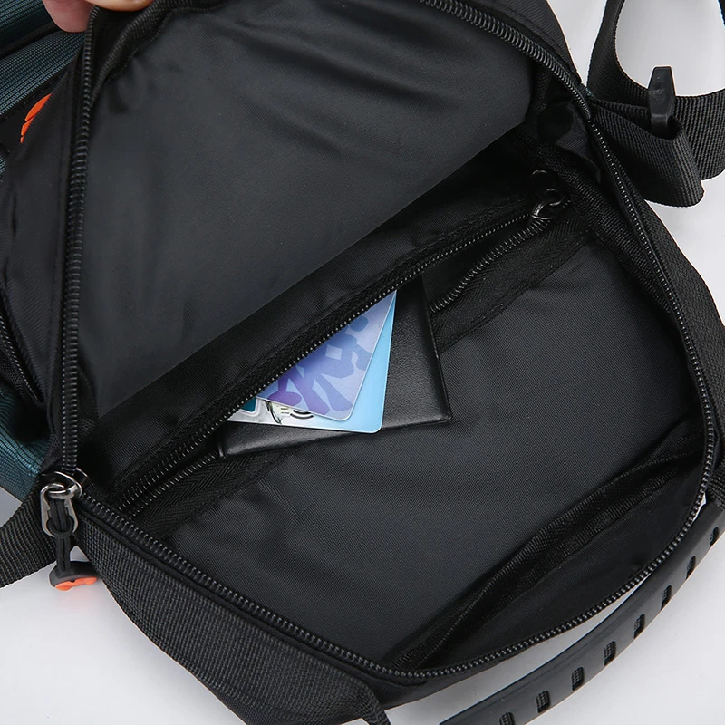 Men's Waterproof Oxford Crossbody Bag - Large Capacity Sports Chest Bag, Durable Wear-resistant Shoulder Bag for Travel