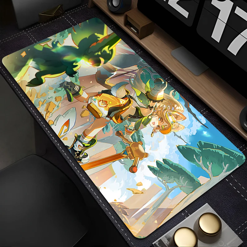 

Mousepad Laptop Office Cabinet Keyboard Pad PC Desk Mat Large HD Mouse Pad Non-slip G-genshin Impact Kachina Rubber Extended Pad