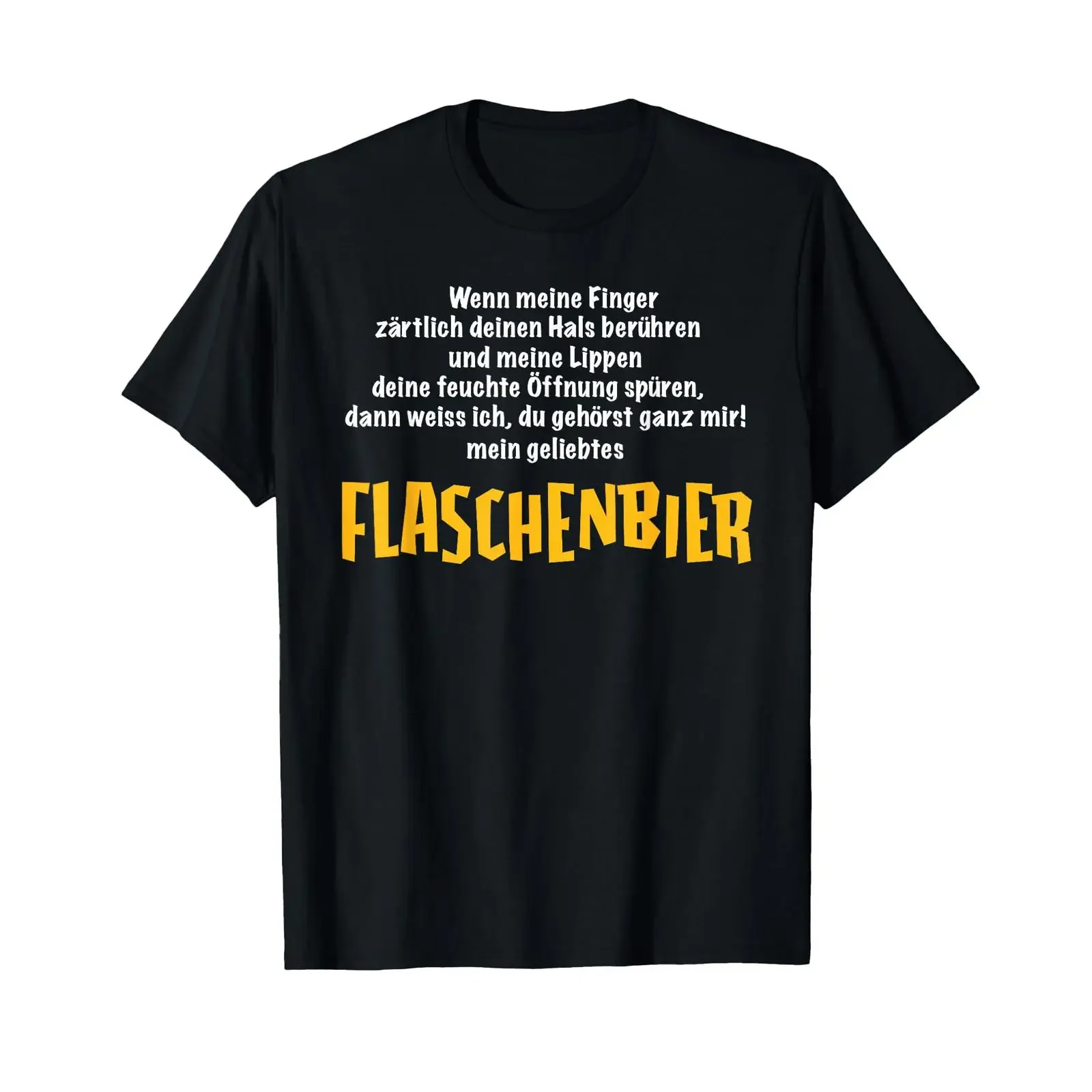 T Shirt with German Text Du Gehst ganz Me mein beloved Flaschenbeier You bottles vintage Washed Top For Everyday Wear graphic