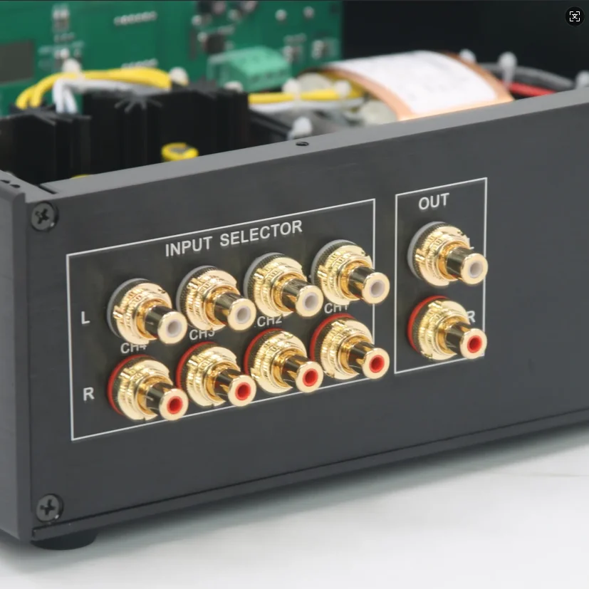 HiFi-Upgrade-Vorverstärker mit Fernbedienung und Lautstärkeregelung, 12AU7 / ECC82 Röhren-Stereo-Vorverstärker basierend auf CARY-SLP90 Vorverstärker-Schaltung – Detail 11