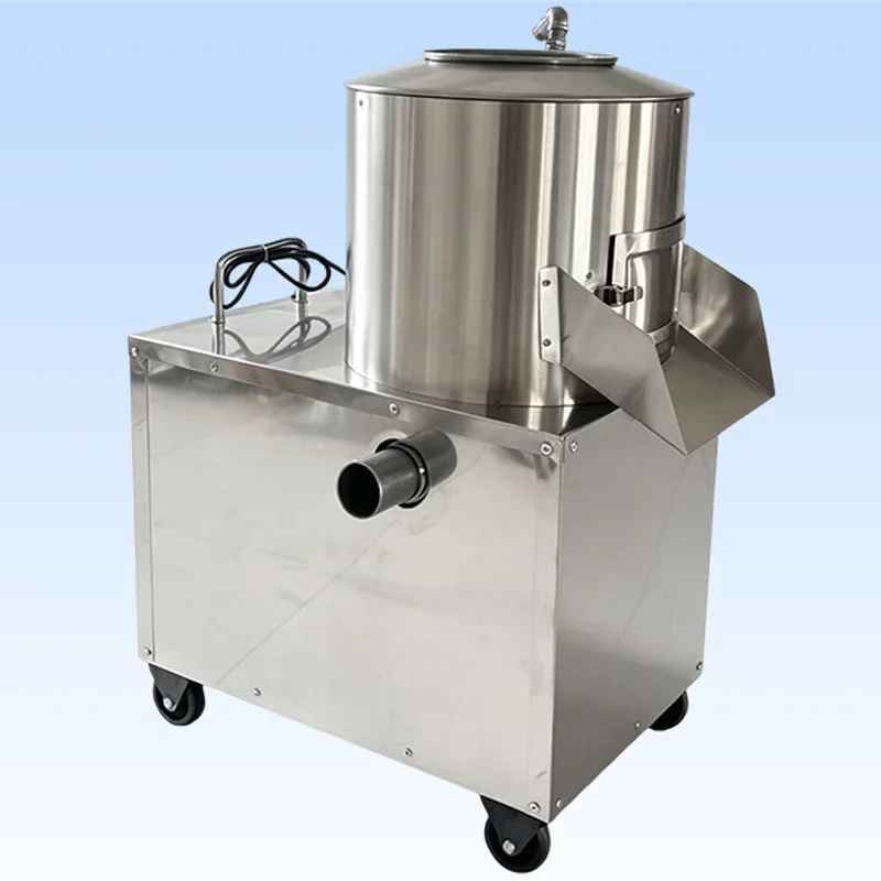 220V/380V Potato Peeler, Fully Automatic Washing and Peeling Machine, Emery Sleeve, Taro/Sweet Potato Peeler 1.5KW(Customized)