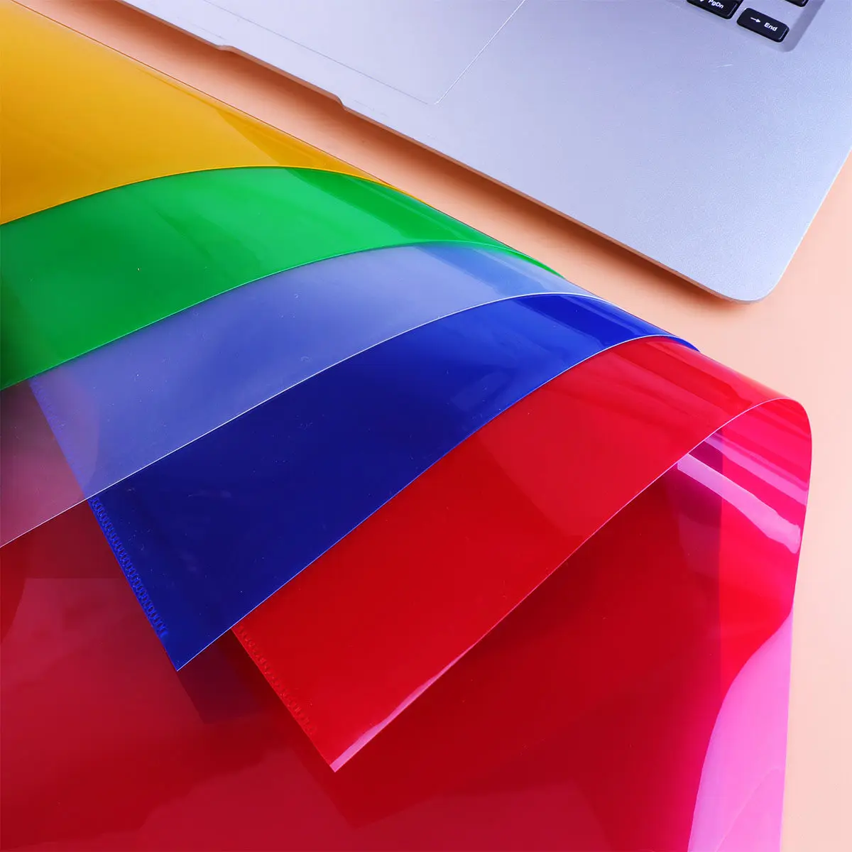 

20Pcs Clear Plastic Document Folder L Shape Thick Transparent for A4 Papers Well Protection Easy Access Fast File Retrieval