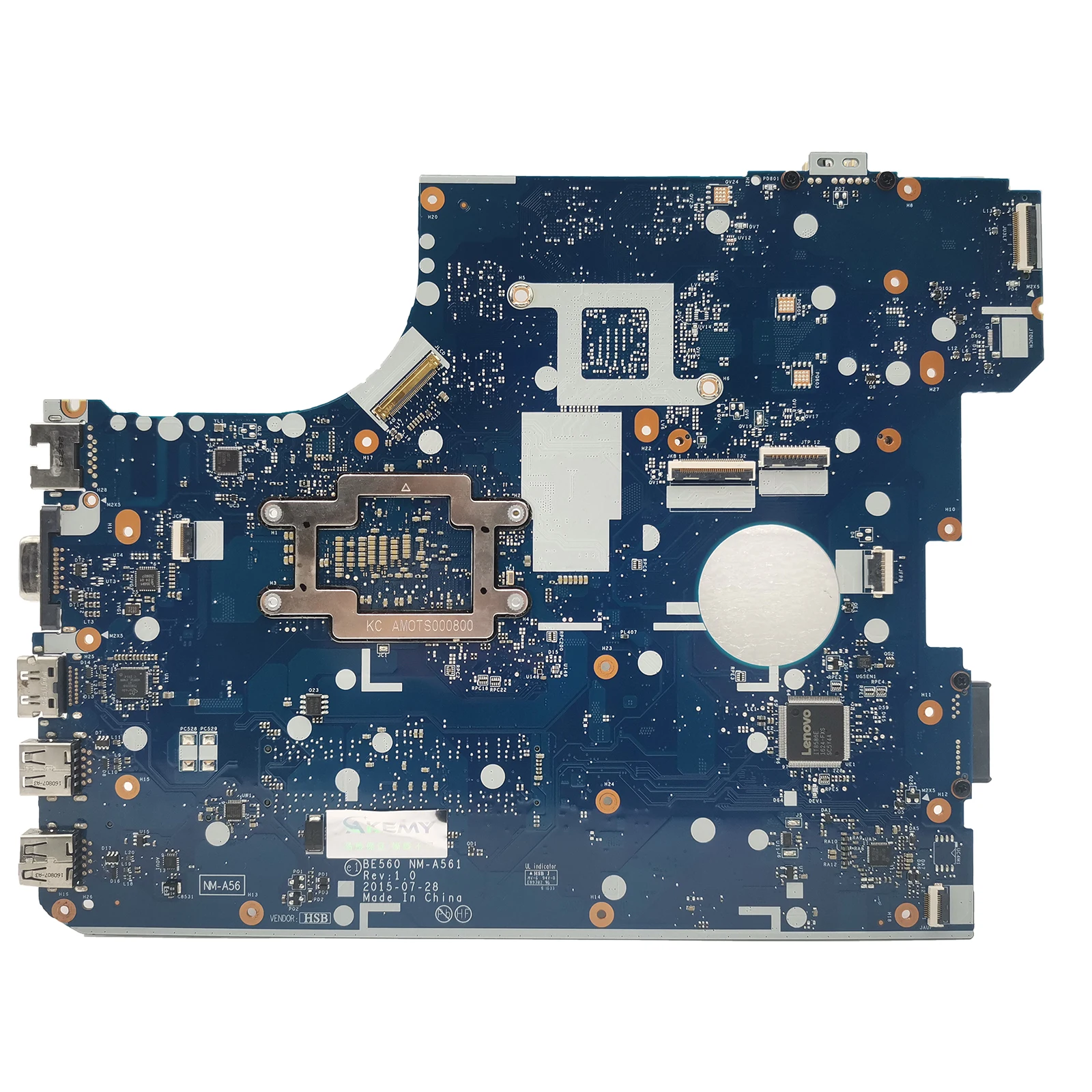 Placa-mãe portátil para ThinkPad, BE560, NM-A561, Mainboard para ThinkPad E560 20EV 20EW, i5, i7, CPU 6ª Geração, FRU 01AW104, 01AW105, 01HY628