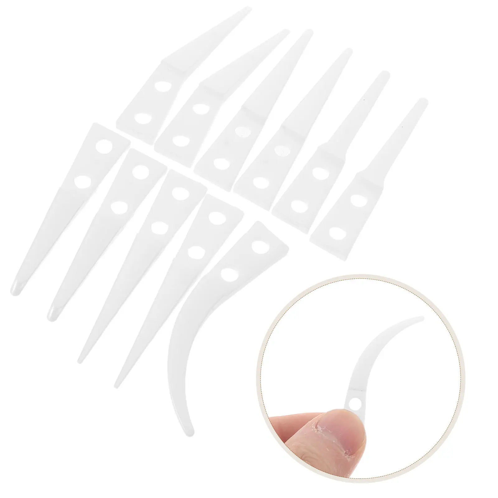 6Pairs Heat-Resistant Tweezer Replacement Heads Ceramic Tips Non-Conductive for Soldering Electronic Repair DIY Projects