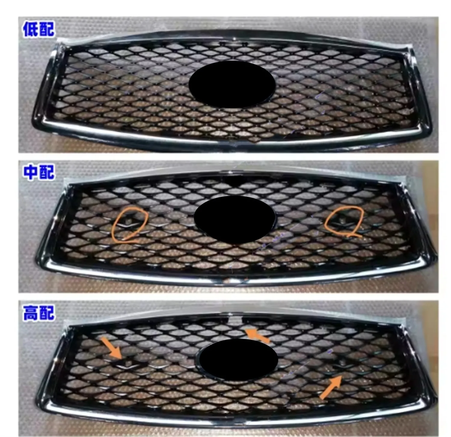 Car Front Bumper Grill Grille Racing Grills for Infiniti Q50l 14-21