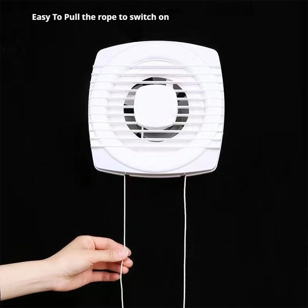 220 В 4/6/7 дюймов 110/150/180 мм бесшумный вентилятор сильный вытяжной вентилятор для оконной стены ванной комнаты туалета на кухне