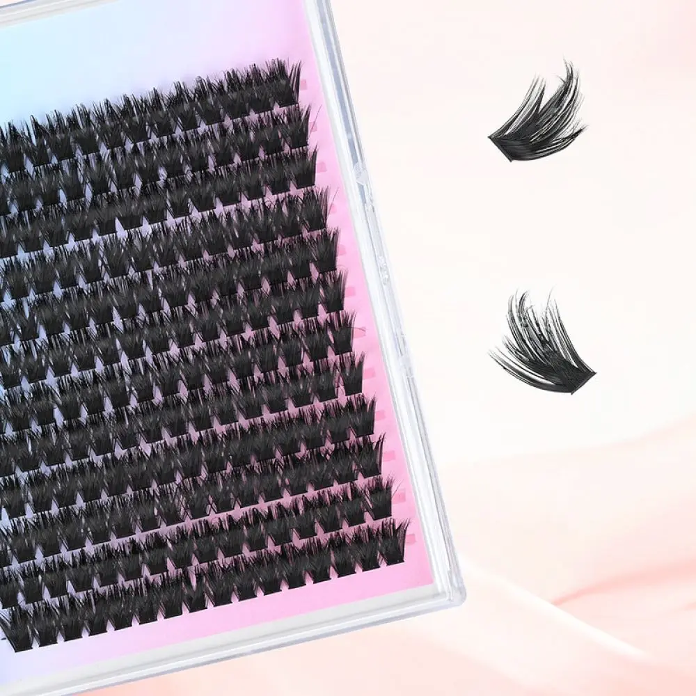 Cluster Eyelashes Extension Segmented Spike Lash Kits Soft Fiber Natural Volume Fluffy Fake Eyelashes Eye Beauty Supplies