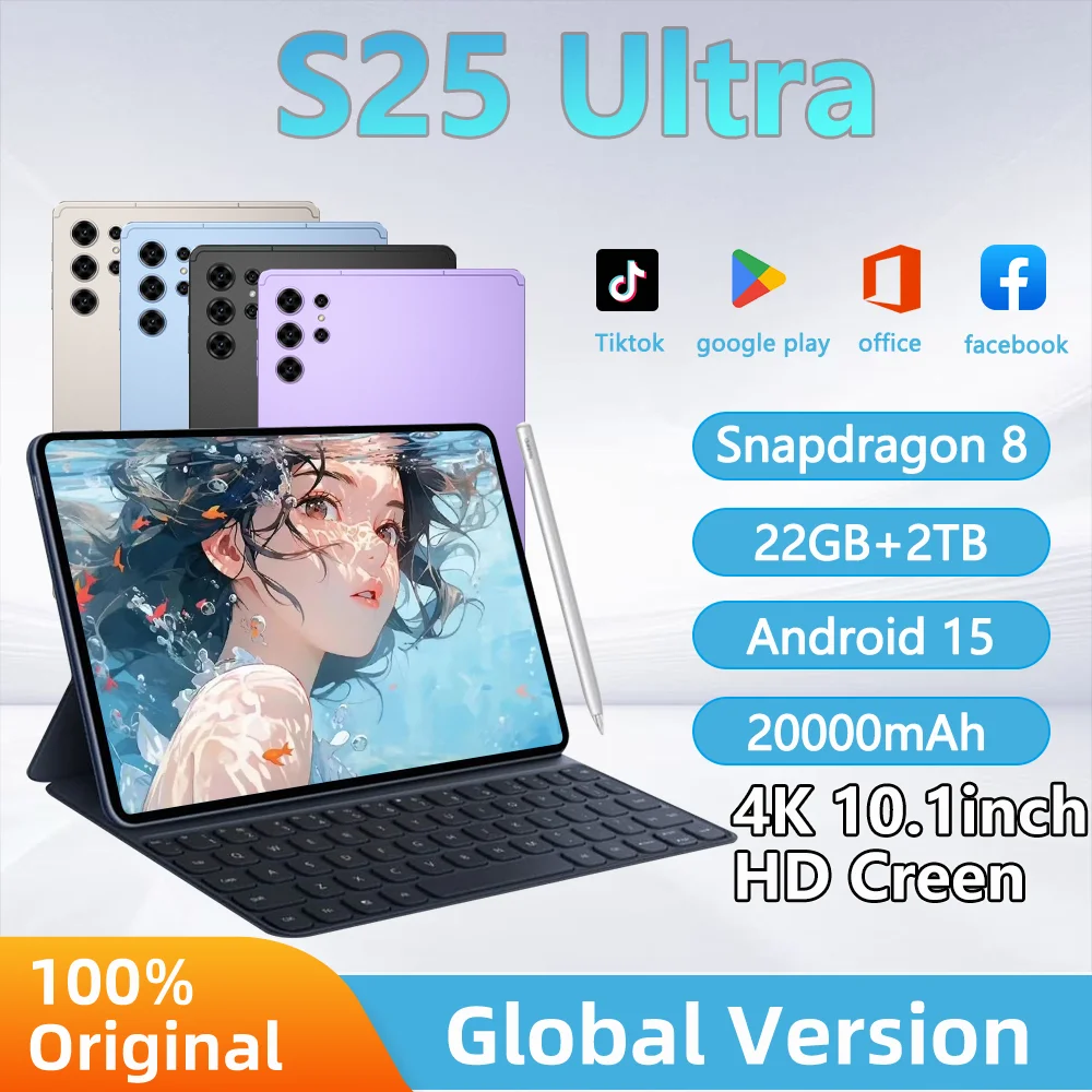 �y�Z�[�����z�V�^�^�u���b�gPC Pad S25 Ultra �O���[�o���� ���� 10.1�C���` Snapdragon 8 20000mAh�o�b�e���[���� ��� 22GB+2TB 5G �f���A��SIM Android 15