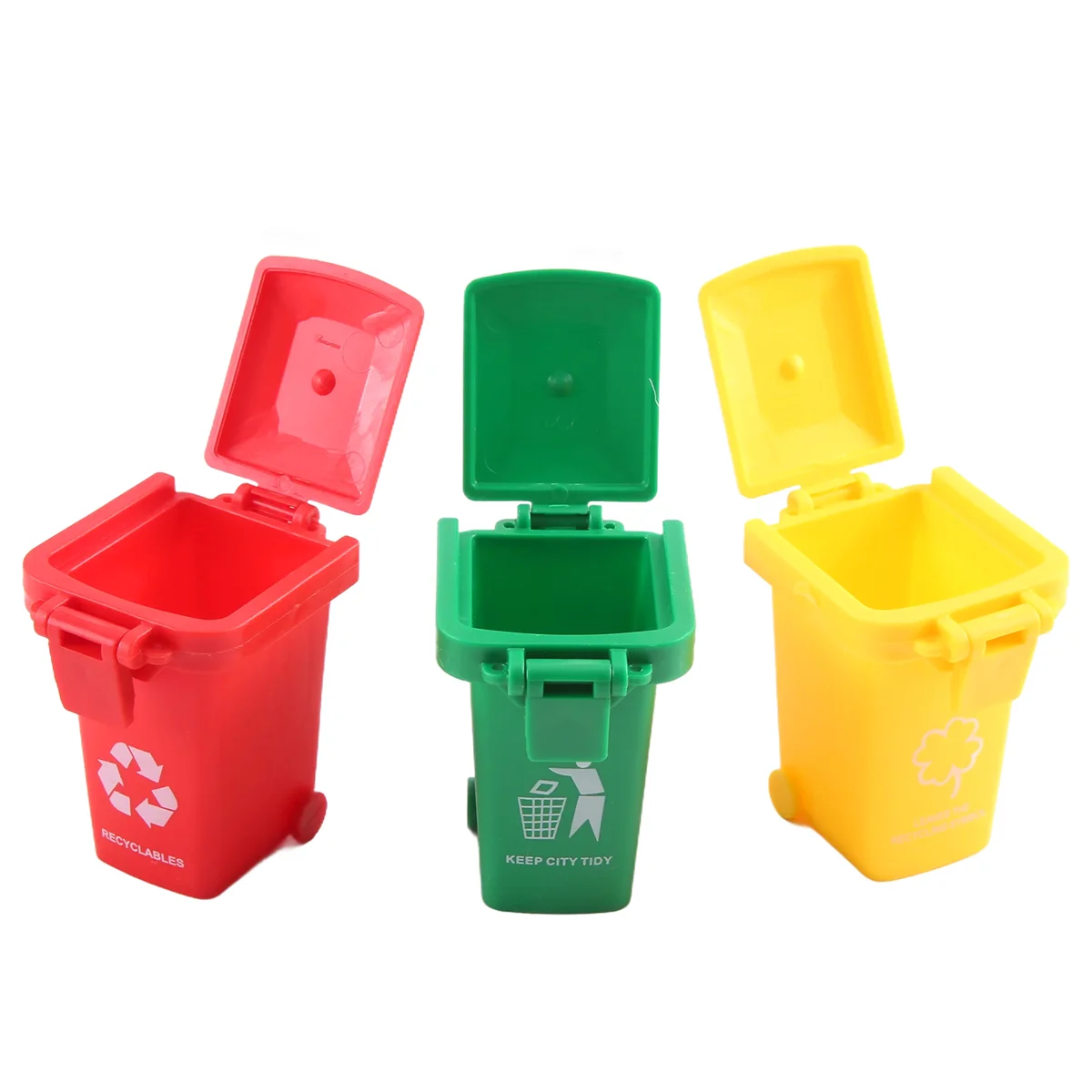 Toy Vehicles Garbage Truck's Trash Cans, 3 Pack Toy Garbage Truck Replacement Parts, Simulated Trash Can