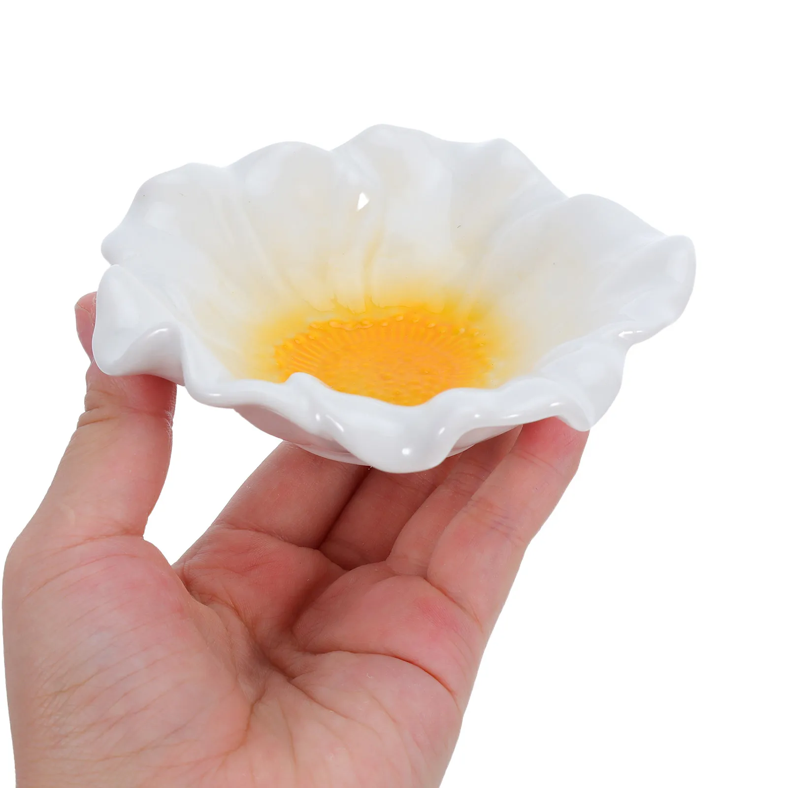 

Декоративная тарелка для украшений с градиентным цветочным узором, элегантный органайзер для дома, аксессуар для туалетного столика, решение для хранения