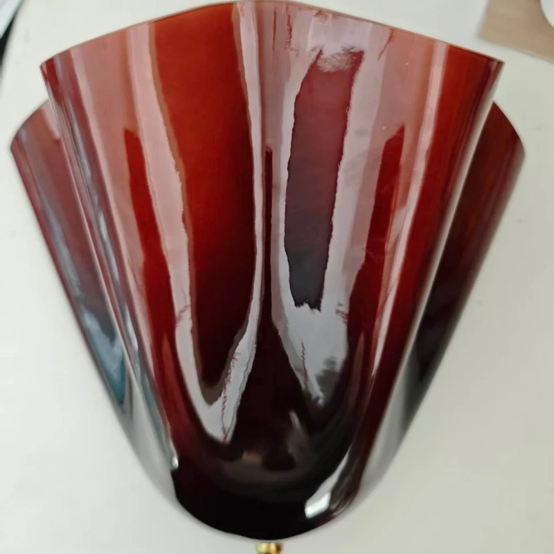 

American Vintage Colored Berry Glass LED Wall Lamp Shell Shaped wall sconce Home Room Decor Living Bar Corridor Lighting Fixture