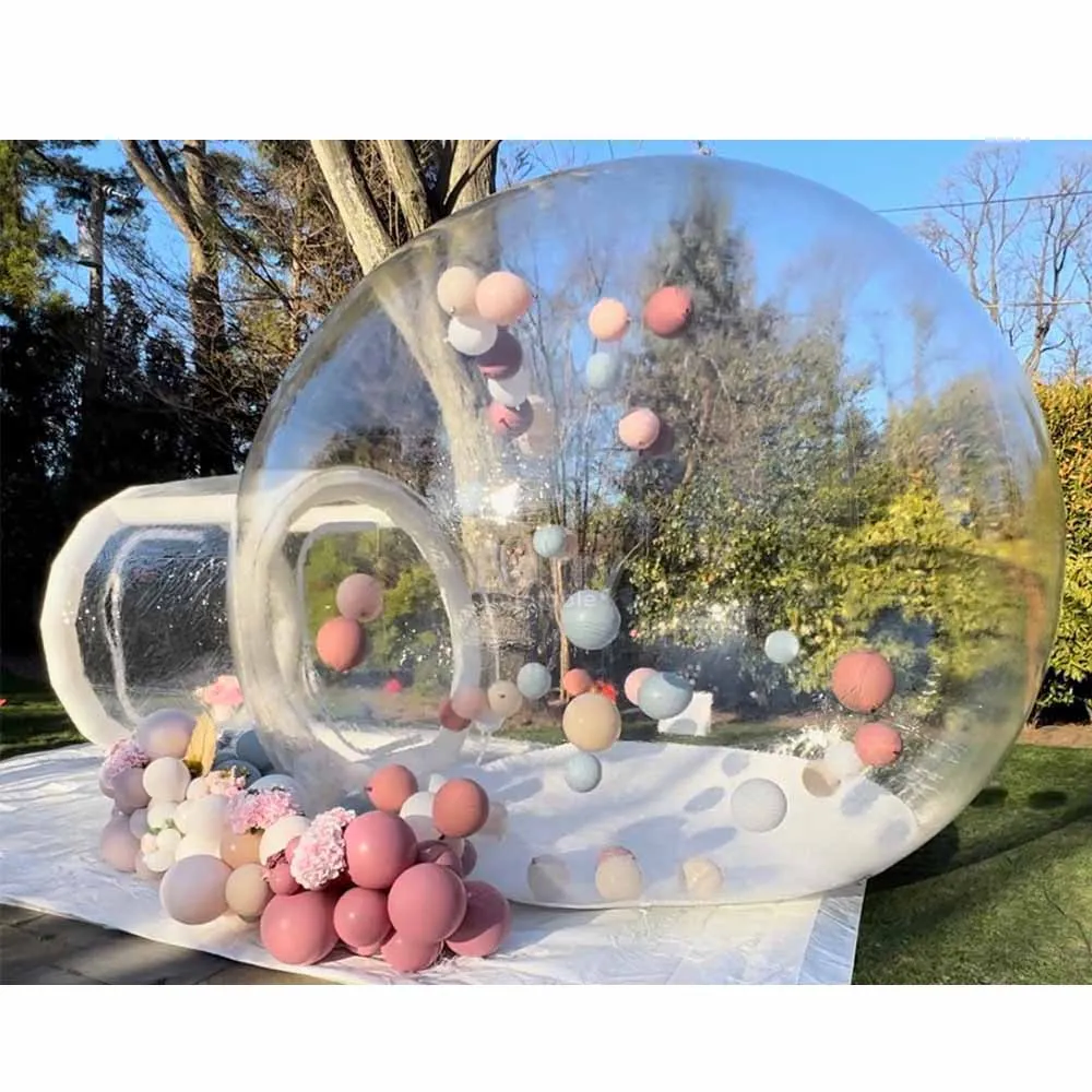 

PVC 3 Meters Clear Crystal Igloo Dome Bubble Tent TPU Luxurious Party Bubble Balloon House Balloon Dome Bubble Tent
