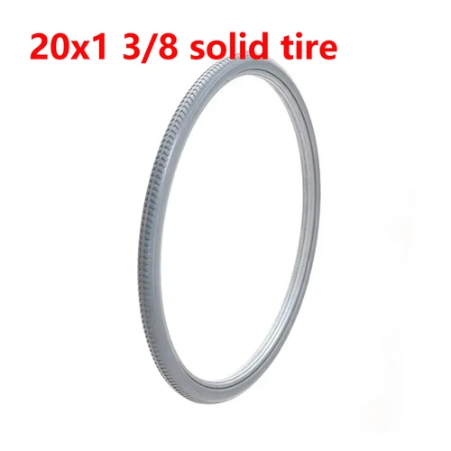 Imagen 2 del producto Neumático sólido de 20 pulgadas, 22 pulgadas, 24 pulgadas, 26 pulgadas, neumático de rueda libre inflable, neumático sólido para rueda trasera de silla de ruedas Manual