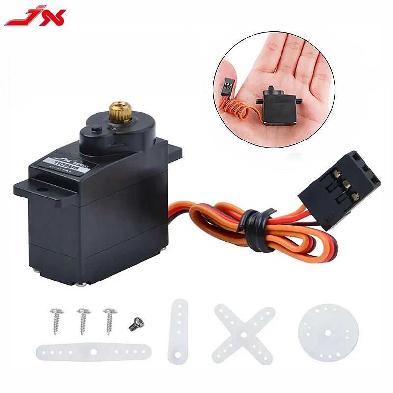 JX Servo PDI-1109HB PDI-1109MG 9g 2.5kg Metal Gear Mini Servo Digitale Per ala fissa 1/18 RC Auto Barca Robot Braccio Elicottero