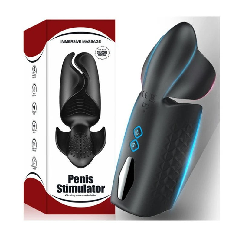 Powerful Male Vibrator Glans Massager Penis Stimulation penis delay trainer Male Masturbator Sex toys for Men Adults 10 Modes