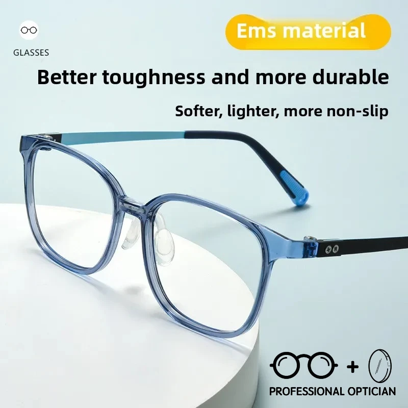 

Ultralight TR Titanium Large Frame Myopia Control Hyperopia Astigmatism Anti Blue Light Prescription Optical Student Glasses