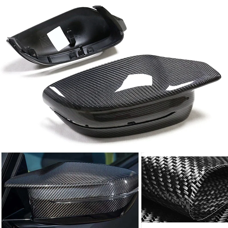 

Car Real Carbon Fiber Rearview Mirror Cover Trim For Bmw New M3 M4 G80 G82 G83 2021-2023 Rearview Mirror Housing Car Parts-AS55