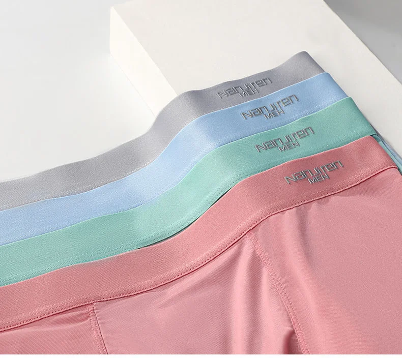 Xiaomi-bóxer de seda fina para hombre, ropa interior sin costuras, transpirable, pantalones cortos de colores sólidos, 1 ud.