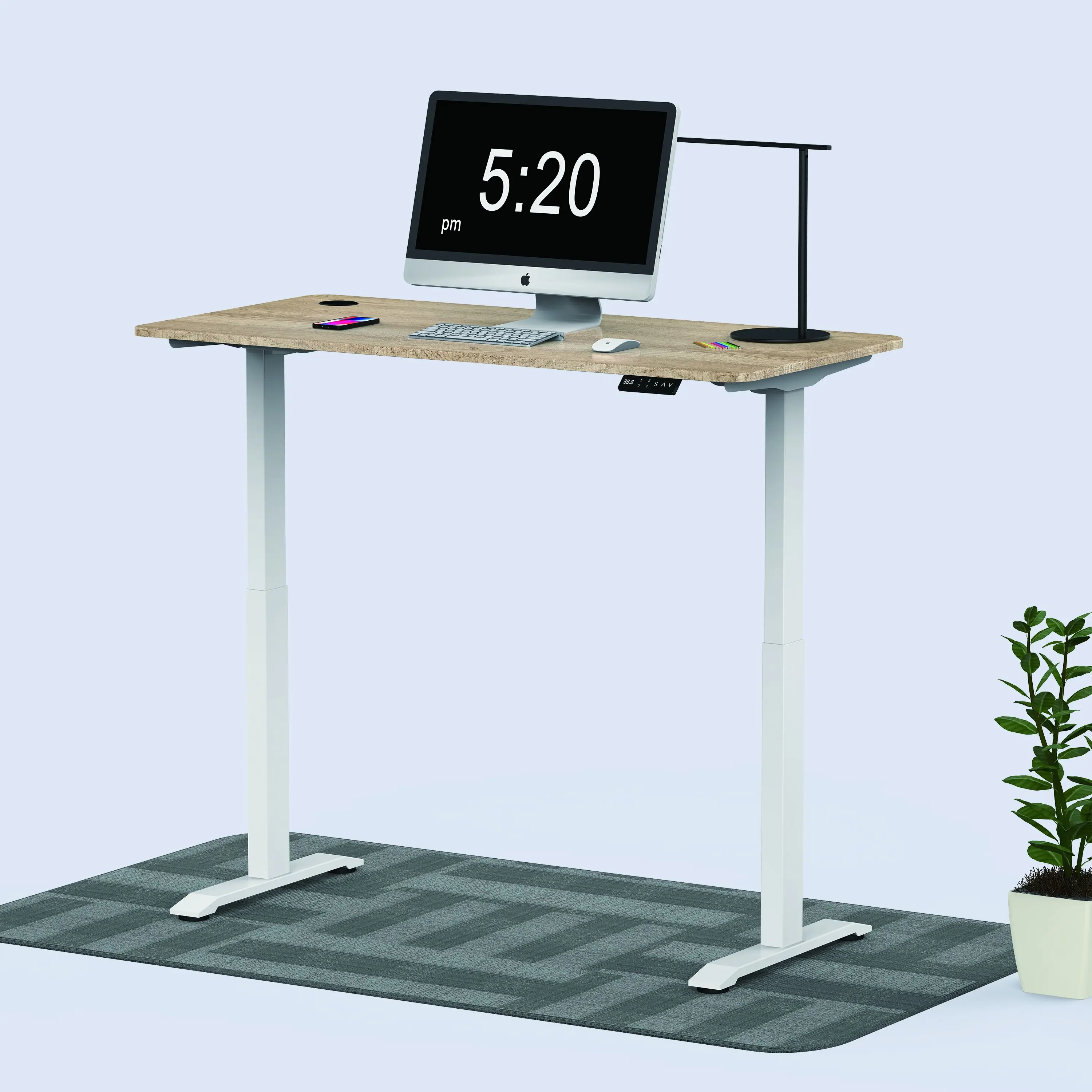 New Design Modern Electric Office Work Standing Desk Height Adjustable Lifting Up to Down Desk