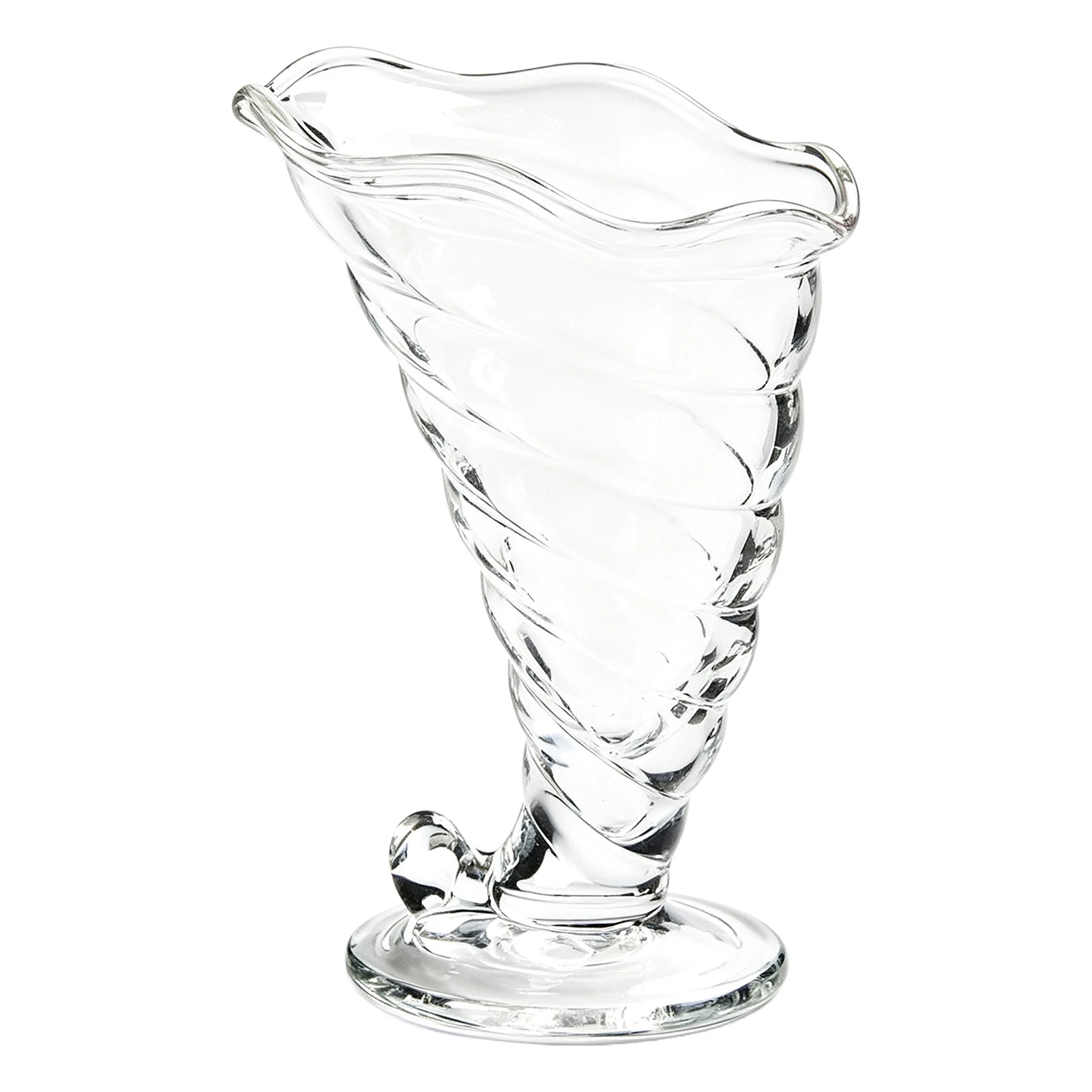 Family Dessert Bowl Shatterproof Ice Cream Cup Elegant Tulip Shape for Parties Weddings Cafes Reusable BPA-Free Acrylic Glass