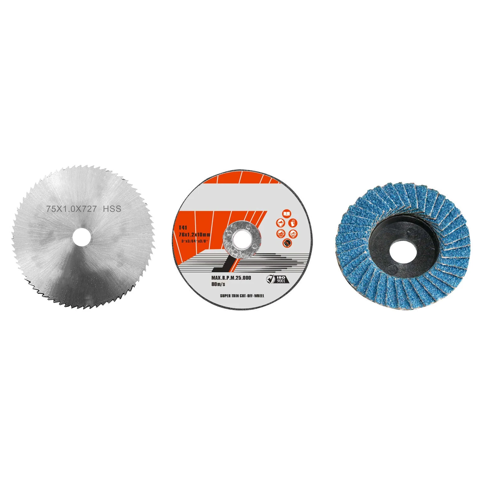 

1pcs 3 Inch 75mm Flap Discs Sanding Discs HSS Cutting Disc Diamond Blade Angle Grinder Accessories For Cutting Wood Metal Plast