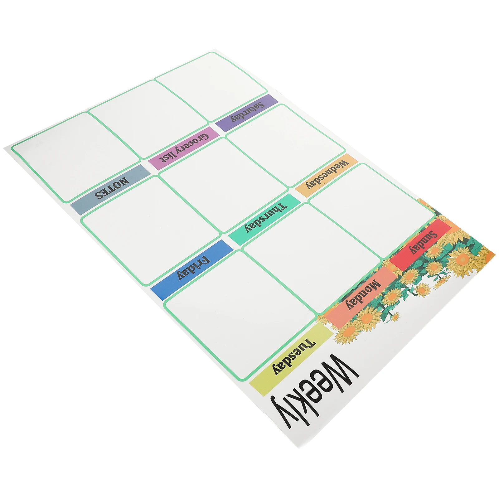 

Magnetic Whiteboard Set Refrigerator Calendar Dry Erase Fridge Daily Planner Kitchen