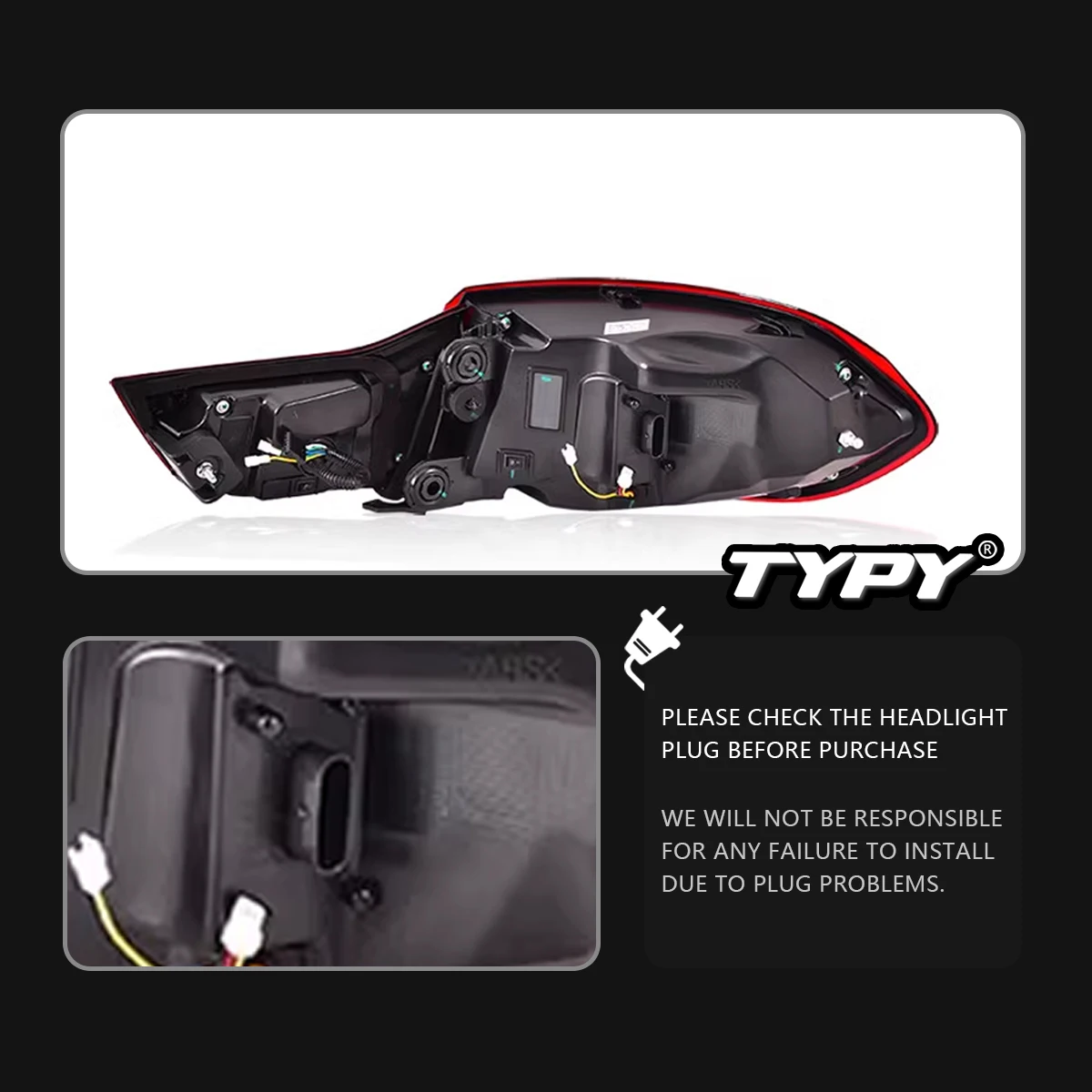 

TYPY New LED Tail Lamp Upgrade Modified For BMW 4 Series F32 2012-2019 Dynamic Signal Tail Lamp Auto Accessories