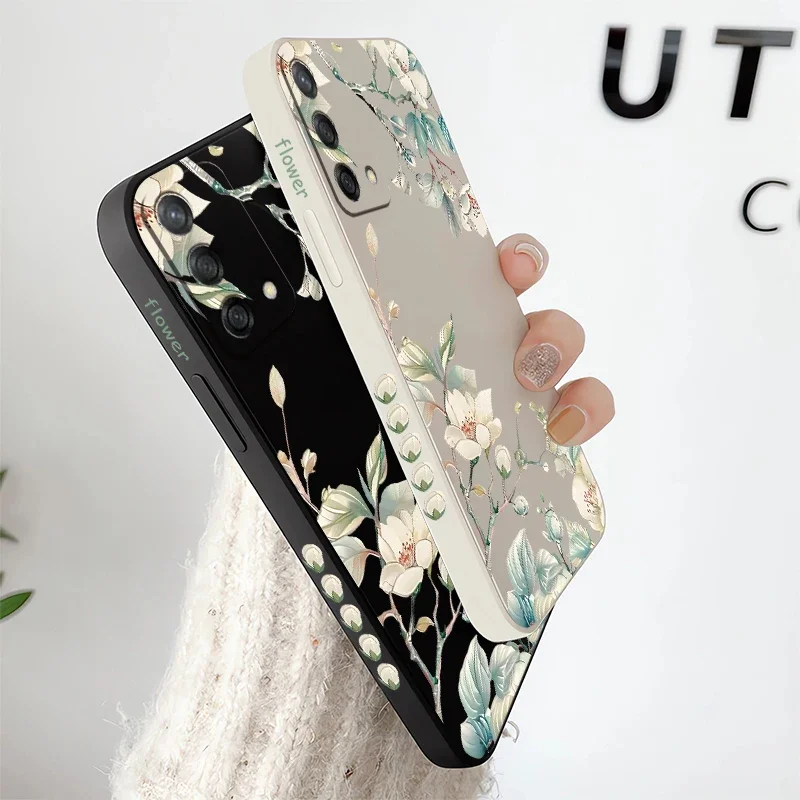 زهرة الأزهار نمط جراب هاتف ل ممن لهم البحث X9 X 9 لينة غطاء سيليكون ل ممن لهم البحث X9 برو للصدمات بولي TPU ماتي Fundas #4